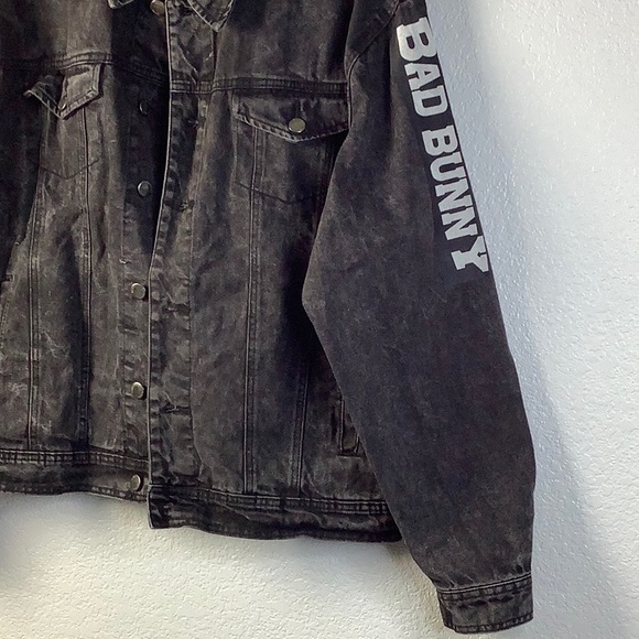 NWOT Black Denim Jacket Button Closure Size XLarge Red Label by Patrol Jeans - Picture 12 of 12